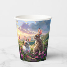 Rabbits On A Peaceful Evening