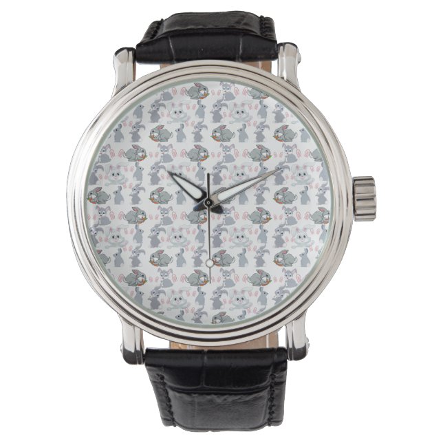 rabbits pattern watch (Front)