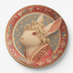 Rabbit's Royal Dress Paper Plate