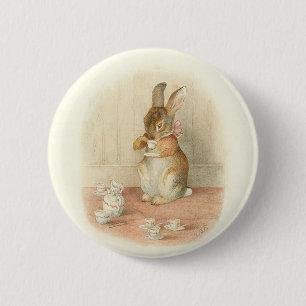 Rabbit's Tea Party 6 Cm Round Badge