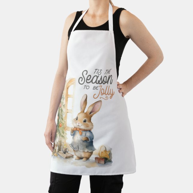 Rabbits 'Tis the Season to be Jolly Apron (Insitu)