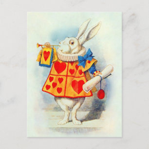 Rabbitt Alice Wonderland ~ Postcard / Invitation