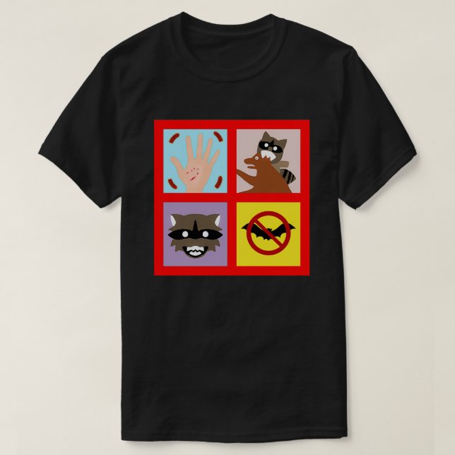 Rabies Quilt T-Shirt (Design Front)