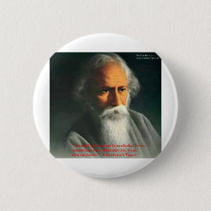 Rabindranath Tagore Love Quote Gifts & Cards 6 Cm Round Badge