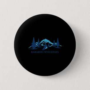 Raboo Wisconsin Ski Resort Skiing Skier 6 Cm Round Badge