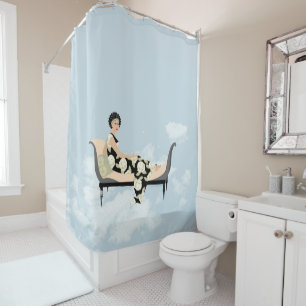 Racamier in the Clouds Shower Curtain