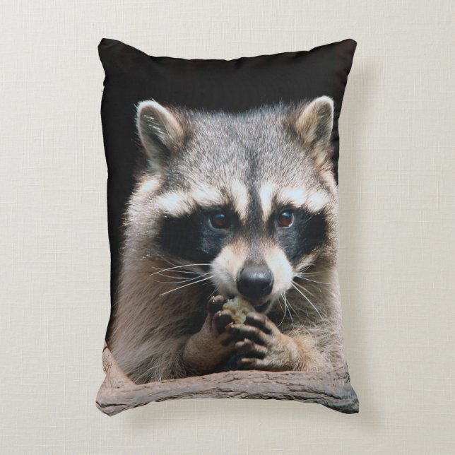 Raccoon 004 decorative cushion (Front(Vertical))
