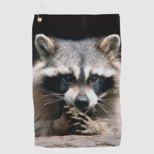 Raccoon 004 golf towel