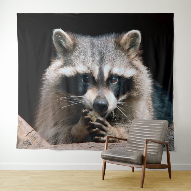 Raccoon 004 tapestry (In Situ (Horizontal))