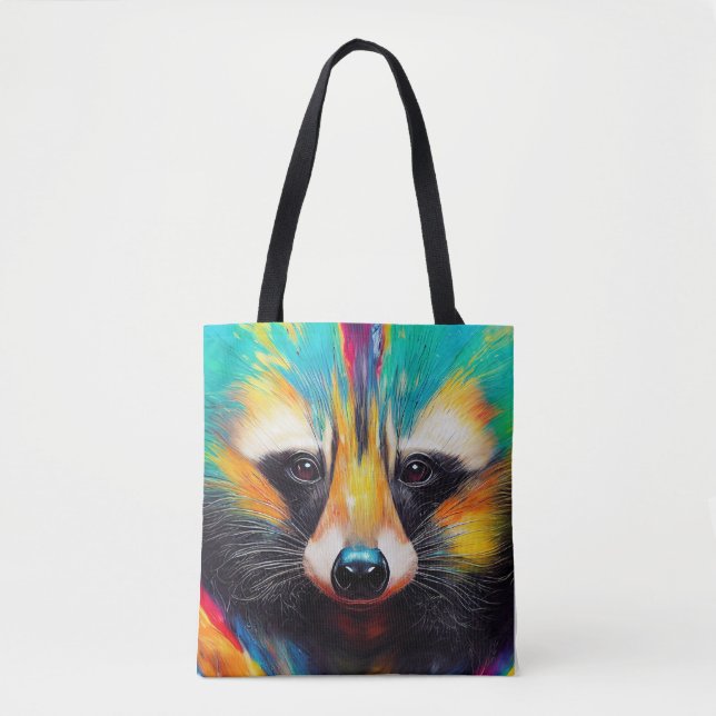 Raccoon  Animal Discovery Adventure Nature Planet  Tote Bag (Front)