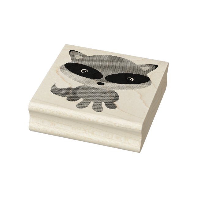 RACCOON ART RUBBER STAMP (Stamp)