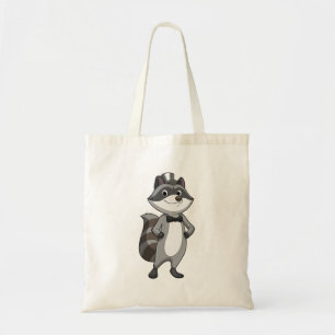 Raccoon as Groom with Tie Tote Bag