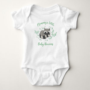 Raccoon Baby Shower Woodland Animals Bodysuit