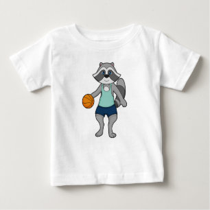 Raccoon Basketball player Basketball Baby T-Shirt