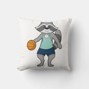 Raccoon Basketball player Basketball Cushion