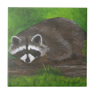 Raccoon Ceramic Tile