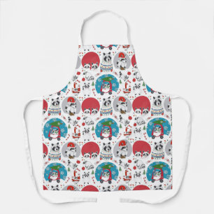 Raccoon Christmas Apron
