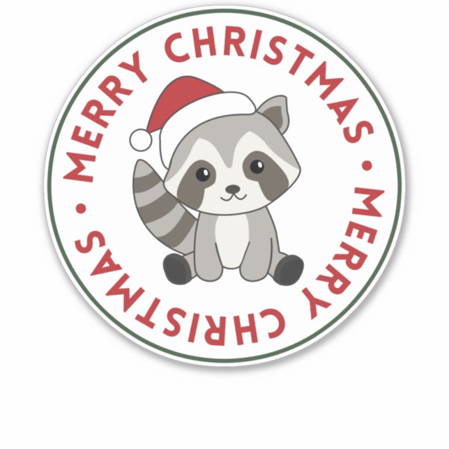 Raccoon Christmas Snow Winter Raccoons (Front)