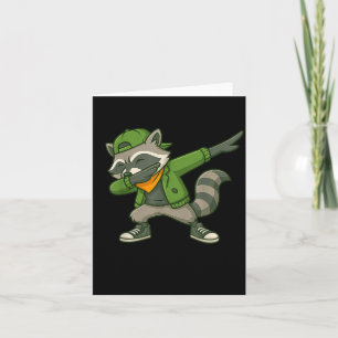 Raccoon Dab Streetwear Clic Funny For Men Women Ki Card