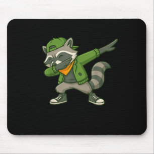 Raccoon Dab Streetwear Clic Funny For Men Women Ki Mouse Pad