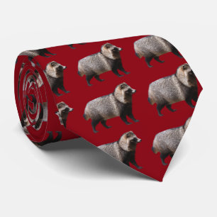 Raccoon dog tie