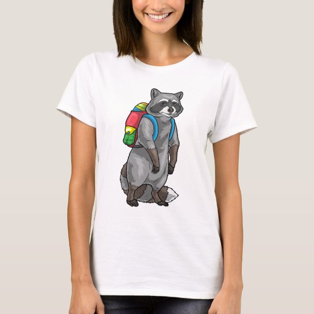Raccoon Easter Student T-Shirt (Front)