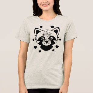 Raccoon in Love Tri-Blend Shirt