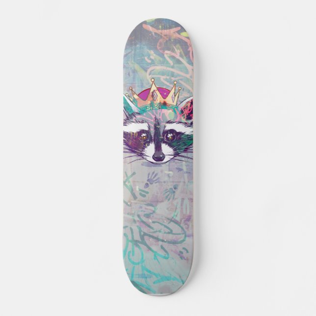 Raccoon King ·#Skateboard Skateboard (Front)