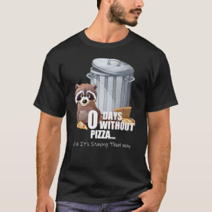Raccoon Lover Pizza Funny Cute Trash Panda Pizza D T-Shirt
