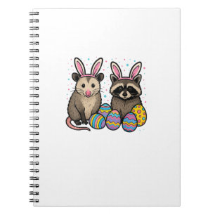 Raccoon Opossum Easter T-Shirt_1 Notebook