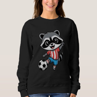Raccoon Playing Soccer Shirt Cute Raccoon Soccer