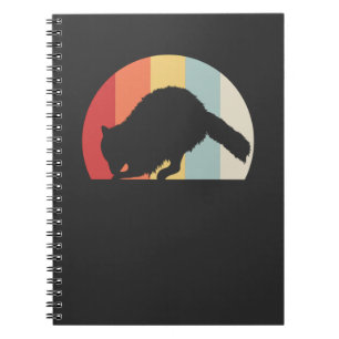 Raccoon Retro Vintage Notebook