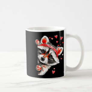 Raccoon Valentines Day Funny Feral Raccoon Love He Coffee Mug
