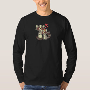 RACCOON Wedding Anniversary Engagement Party Him H T-Shirt