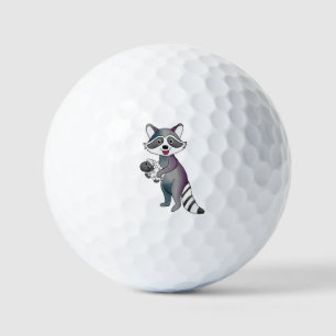 Raccoon with Sheep Golf Balls