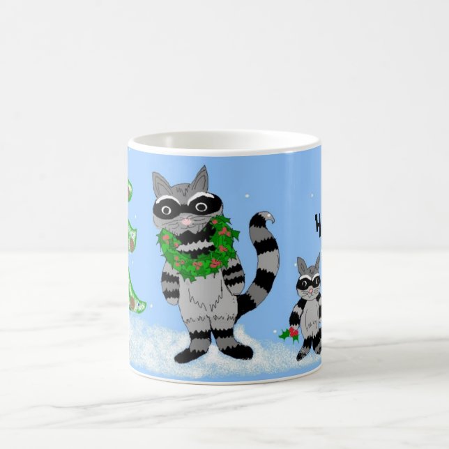Raccoons- Bah Humbug... Coffee Mug (Center)