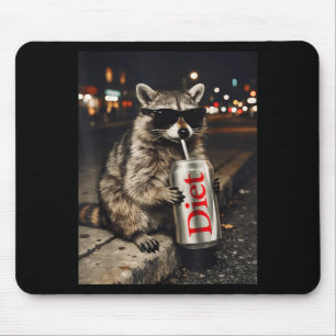 Raccoons diet soda funny animal meme genz dank mouse pad