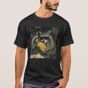 Raccoons Eating Taco Funny Trash Panda T-Shirt
