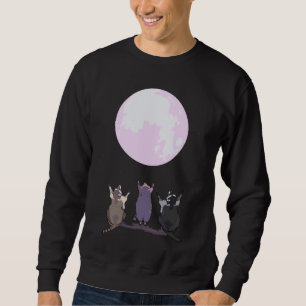 Raccoons Howl At The Moon Three Wolves Parody - Cu Sweatshirt