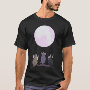 Raccoons Howl At The Moon Three Wolves Parody - Cu T-Shirt