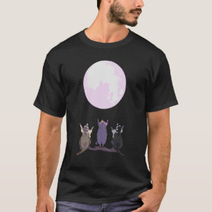 Raccoons Howl At The Moon Three Wolves Parody  Cut T-Shirt