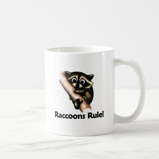 Raccoons Rule! Coffee Mug (Right)
