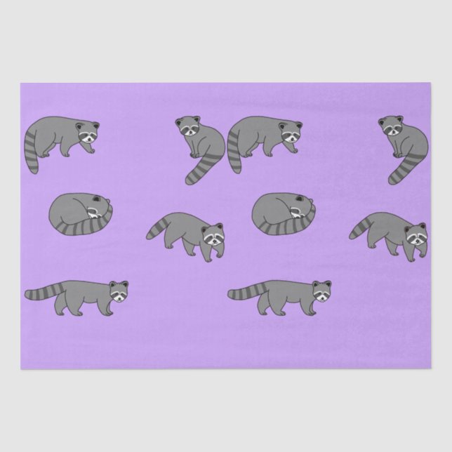 Raccoons  tissue paper (Front)