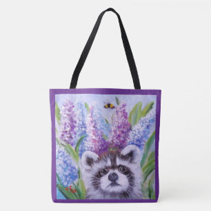 Raccoons tote bag