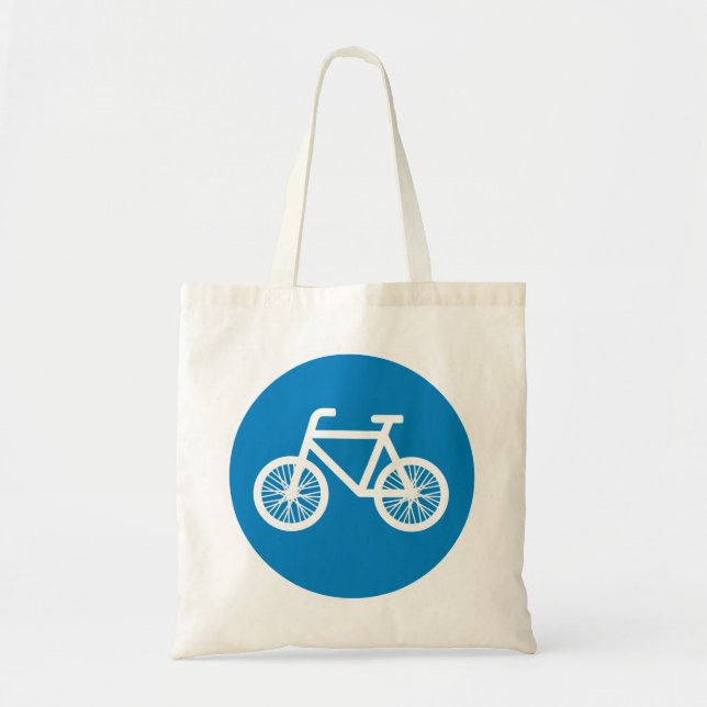 Race a bicycle tote bag (Front)