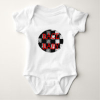 Race Baby Chequered Flag Customisable Bodysuit