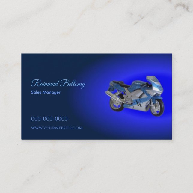 Race Bike Business Card (Front)