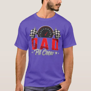 Race Birthday Party Racing Family Dad Pit Crew 2 T-Shirt