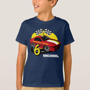 Race Car 6th Birthday Shirt