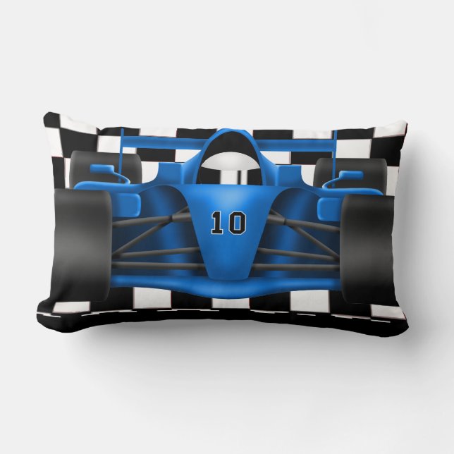 Race Car Auto Racing Decorative Throw Pillow (Front)